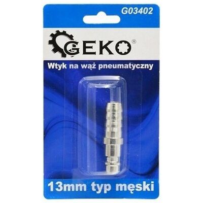 GEKO, Schlauchanschluss + Schlauchverbinder, Verlängerung für Pneumatikschlauch 13mm männlich (Kupplung, 13 mm) GEKO, Schlauchanschluss + Schlauchverbinder, Verlängerung für Pneumatikschlauch 13mm männlich (Kupplung, 13 mm)