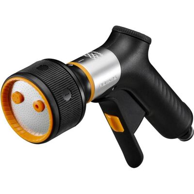 Fiskars Gartenbrause, Sprühpistole, FiberComp, 2 Funktionen, Stufenlos regelbarer Durchfluss, Ein/Aus-Verriegelung Fiskars Gartenbrause, Sprühpistole, FiberComp, 2 Funktionen, Stufenlos regelbarer Durchfluss, Ein/Aus-Verriegelung