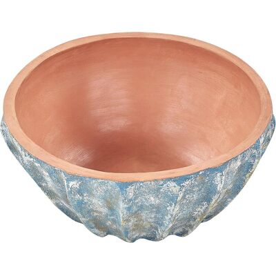 Beliani Blau Oval Terrakotta Pflanzkübel - Garten & Innenbereich Beliani Blau Oval Terrakotta Pflanzkübel - Garten & Innenbereich