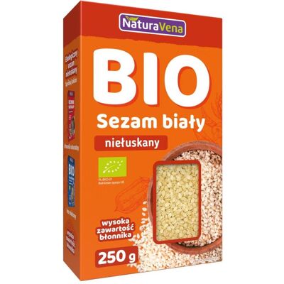 NATURAVENA Bio Weiße Sesamsamen - 250g - Sesam NATURAVENA Bio Weiße Sesamsamen - 250g - Sesam