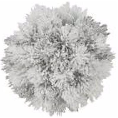 Europalms Tannenball - 15cm Weiß Beflockt Dekoration Europalms Tannenball - 15cm Weiß Beflockt Dekoration