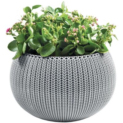 Keter, Blumentopf, Flowerpot COZIES KNIT - gray (36 x 36 x 23 cm) Keter, Blumentopf, Flowerpot COZIES KNIT - gray (36 x 36 x 23 cm)