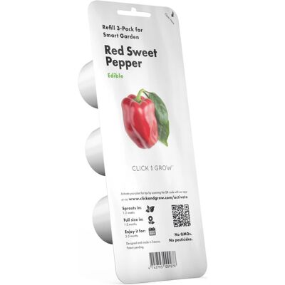 Click and Grow, Samen, Click & Grow Smart Garden Nachfüllpackung Red Sweet Pepper 3St (Gemüsesamen) Click and Grow, Samen, Click & Grow Smart Garden Nachfüllpackung Red Sweet Pepper 3St (Gemüsesamen)