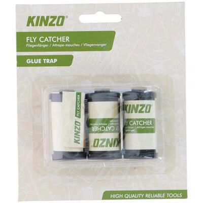 Kinzo, Tierfalle, Fliegenfänger Klebefalle 3 Stück Kinzo, Tierfalle, Fliegenfänger Klebefalle 3 Stück