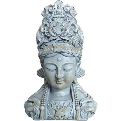 Relaxdays, Aussendekoration, Buddha-Büste Relaxdays, Aussendekoration, Buddha-Büste