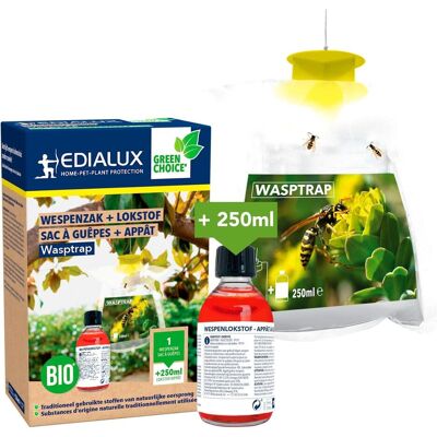 Edialux, Tierfalle, Wespenbeutel + Wespenk?der, 250ml Edialux, Tierfalle, Wespenbeutel + Wespenk?der, 250ml