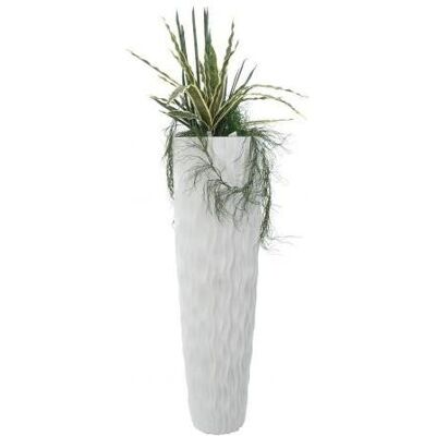 Europalms, Blumentopf, Designübertopf LAMELLA-140, weiss Europalms, Blumentopf, Designübertopf LAMELLA-140, weiss