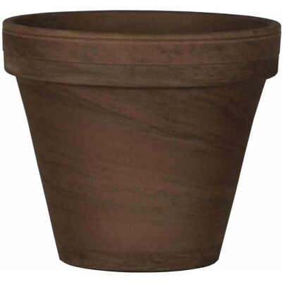 Spang, Blumentopf, Pflanzkübel, rund, Ø 26x22 cm, aus Ton in braun (26 x 22 cm) Spang, Blumentopf, Pflanzkübel, rund, Ø 26x22 cm, aus Ton in braun (26 x 22 cm)