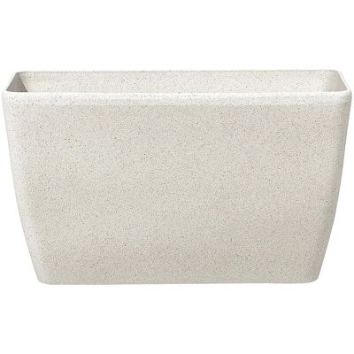 Beliani Pflanzkübel Beige Stein 74x32x45cm Modern Minimalistisch Außen Innen Beliani Pflanzkübel Beige Stein 74x32x45cm Modern Minimalistisch Außen Innen