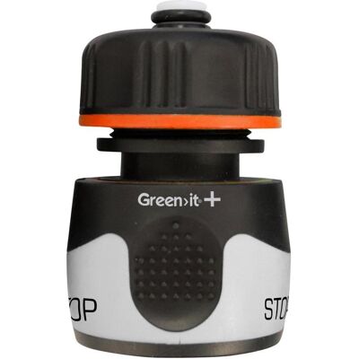 Green>it, Schlauchanschluss + Schlauchverbinder, plus slangekobling med stop 1/2" Green>it, Schlauchanschluss + Schlauchverbinder, plus slangekobling med stop 1/2"