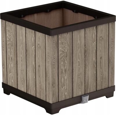 Keter, Blumentopf, Donica ogrodowa w kolorze ashwood 262635 (45.50 x 45.50 x 45.50 cm) Keter, Blumentopf, Donica ogrodowa w kolorze ashwood 262635 (45.50 x 45.50 x 45.50 cm)