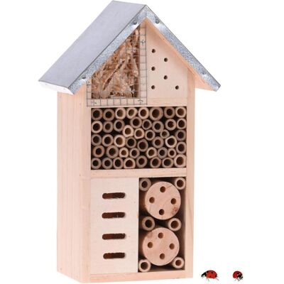 ProGarden, Insektenhotel, Insektenhotel mit Metalldach (Marienkäfer, Wildbienen) ProGarden, Insektenhotel, Insektenhotel mit Metalldach (Marienkäfer, Wildbienen)