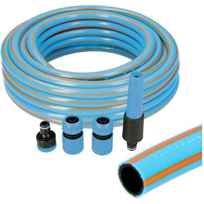 EDM, Gartenschlauch, Schlauch-Set mit Zubehör 74108 PVC 5/8" 20 mm x 25 m Blau (25 m) (25 m, 20 mm) EDM, Gartenschlauch, Schlauch-Set mit Zubehör 74108 PVC 5/8" 20 mm x 25 m Blau (25 m) (25 m, 20 mm)