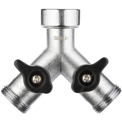 Geka, Schlauchanschluss + Schlauchverbinder, Plus-Zweiwegeventil (2 Wege Verteiler, Regulierventil, 19.05 mm) Geka, Schlauchanschluss + Schlauchverbinder, Plus-Zweiwegeventil (2 Wege Verteiler, Regulierventil, 19.05 mm)