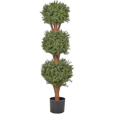 Beliani Künstlicher Topfpflanzen Buxus Kugelbaum - Für Innen und Außen Beliani Künstlicher Topfpflanzen Buxus Kugelbaum - Für Innen und Außen