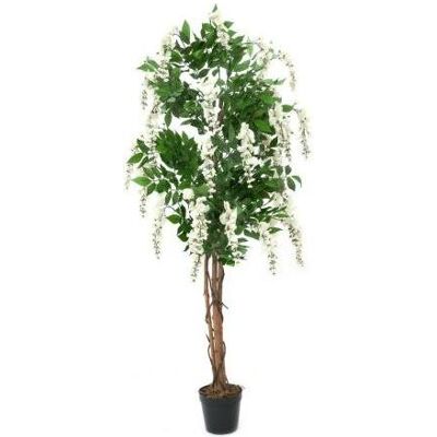 Europalms Wisteria, künstliche Pflanze, weiß - 150cm Europalms Wisteria, künstliche Pflanze, weiß - 150cm
