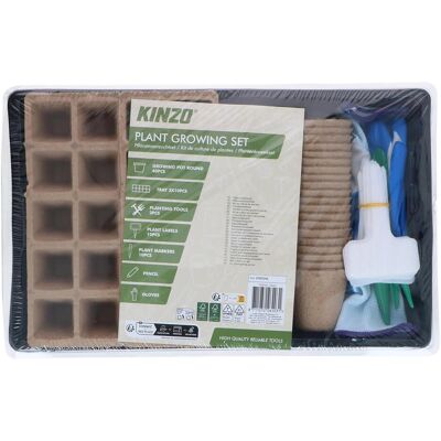 Kinzo, Anzuchttöpfe + Anzuchtschalen, Pflanzenanzuchtset 45x35x25cm Kinzo, Anzuchttöpfe + Anzuchtschalen, Pflanzenanzuchtset 45x35x25cm