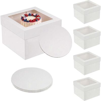 Relaxdays Tortenbox, Kuchentransportbox, Weiss, Transparent Relaxdays Tortenbox, Kuchentransportbox, Weiss, Transparent