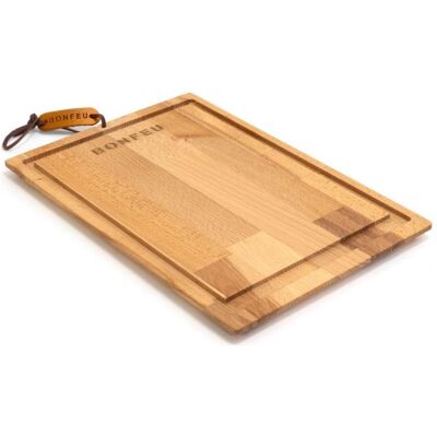 Bonfeu Schneidebrett 35 x 24 x 2 cm, Schneidebrett, Beige Bonfeu Schneidebrett 35 x 24 x 2 cm, Schneidebrett, Beige
