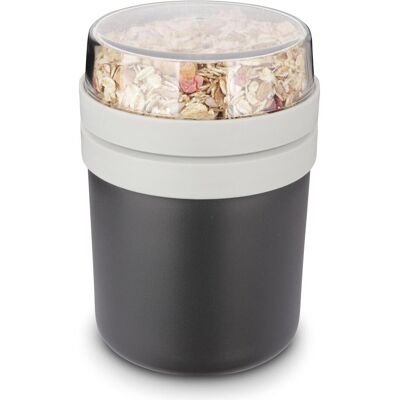 Weis Lunchbox 0,5l+0,15l 2t.sw, Lunchbox, Grau, Schwarz Weis Lunchbox 0,5l+0,15l 2t.sw, Lunchbox, Grau, Schwarz