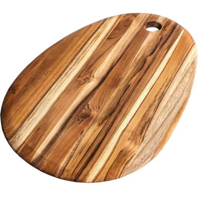 TeakHaus Teak Serviertablett m. Haltegriff, 46x15x2.4 cm, Schneidebrett, Braun TeakHaus Teak Serviertablett m. Haltegriff, 46x15x2.4 cm, Schneidebrett, Braun