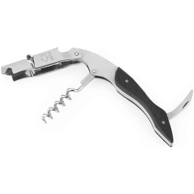 BOJ 00996204 EGO Double step waiter's corkscrew - Black wood, Flaschenöffner, Kupfer, Schwarz BOJ 00996204 EGO Double step waiter's corkscrew - Black wood, Flaschenöffner, Kupfer, Schwarz