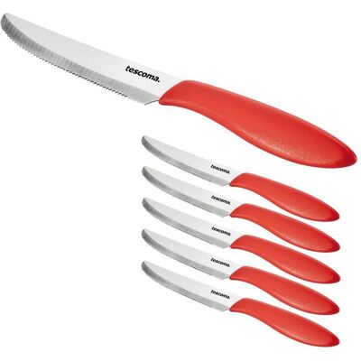 Tescoma Tafelmesser PRESTO 12 cm, 6 St., weiss, Besteck, Weiss Tescoma Tafelmesser PRESTO 12 cm, 6 St., weiss, Besteck, Weiss