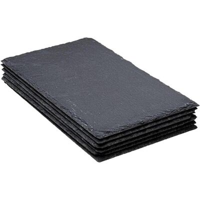 Secret de Gourmet, Serviergeschirr, SG-Schieferplatten – 18 x 30 cm – 6er-Set Secret de Gourmet, Serviergeschirr, SG-Schieferplatten – 18 x 30 cm – 6er-Set