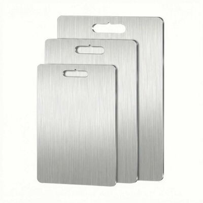 Hermia Huhu877 Cutting Board Set (3 Pieces), Schneidebrett, Silber Hermia Huhu877 Cutting Board Set (3 Pieces), Schneidebrett, Silber