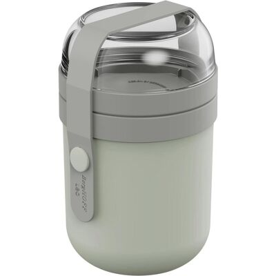 BergHoff Doppel-Lunchbox 0.65 l, Keine Angabe/Sage, Produkttyp, Lunchbox, Grün, Grau BergHoff Doppel-Lunchbox 0.65 l, Keine Angabe/Sage, Produkttyp, Lunchbox, Grün, Grau