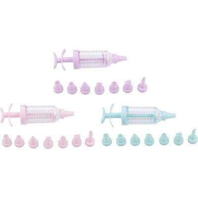 alpina Spritzen-Set 8-teilig, 3-fach sortiert, Cake Design Utensilien, Mehrfarbig alpina Spritzen-Set 8-teilig, 3-fach sortiert, Cake Design Utensilien, Mehrfarbig