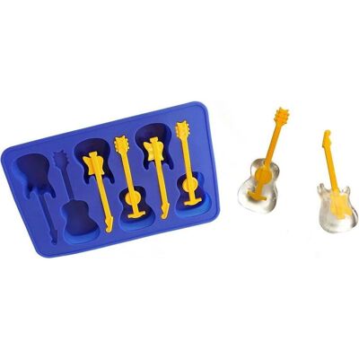 Winkee Rockin' Guitar Ice Mold - Ice cube tray, Eisformen, Transparent Winkee Rockin' Guitar Ice Mold - Ice cube tray, Eisformen, Transparent