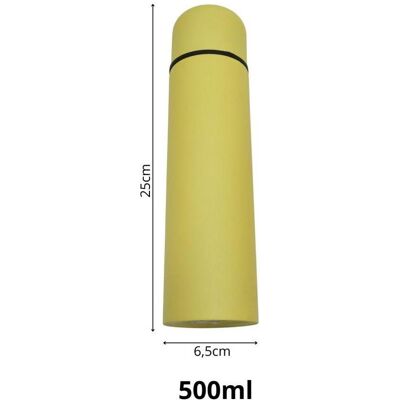Excellent Houseware 500ml Travel Thermos Yellow, Thermoskanne, Gelb Excellent Houseware 500ml Travel Thermos Yellow, Thermoskanne, Gelb