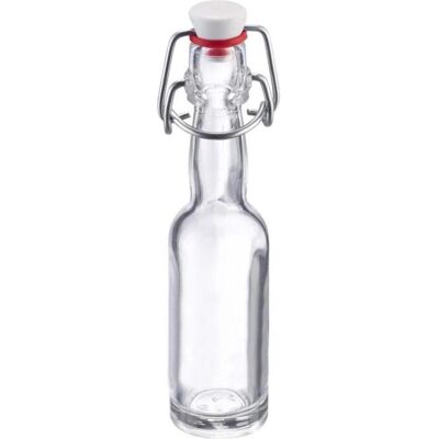 Westmark 24 Mini-Bügelverschlussflasche rund, 40 ml, im Holzdisplay, Serviergefässe, Braun Westmark 24 Mini-Bügelverschlussflasche rund, 40 ml, im Holzdisplay, Serviergefässe, Braun
