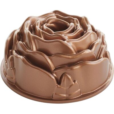 Nordic Ware Toffee Rose Bundt-Form - Gussaluminium, Antihaft, 10 Tassen Nordic Ware Toffee Rose Bundt-Form - Gussaluminium, Antihaft, 10 Tassen
