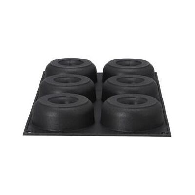 Patisse Donutform 6 Tablett 29 X 17 Cm, Backform, Schwarz Patisse Donutform 6 Tablett 29 X 17 Cm, Backform, Schwarz