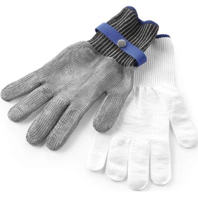 Hendi Austernhandschuh M, Backhandschuhe + Topflappen, Weiss, Grau Hendi Austernhandschuh M, Backhandschuhe + Topflappen, Weiss, Grau