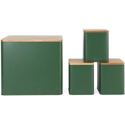 Salter BW12900G Toronto 4-Piece Countertop Set, Green, Vorratsbehälter, Grün Salter BW12900G Toronto 4-Piece Countertop Set, Green, Vorratsbehälter, Grün