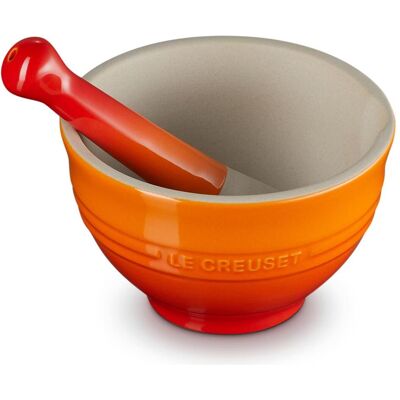 Le Creuset Mörser mit Stössel, Mörser, Orange Le Creuset Mörser mit Stössel, Mörser, Orange