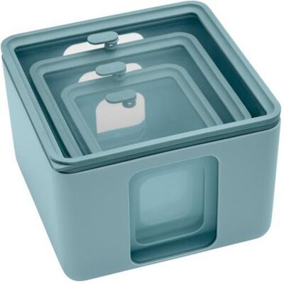 Blim Plus Vorratsdosen Set Quadro Combo XS-S-Mt PEEK BOX Collection, Vorratsbehälter, Türkis, Grün Blim Plus Vorratsdosen Set Quadro Combo XS-S-Mt PEEK BOX Collection, Vorratsbehälter, Türkis, Grün