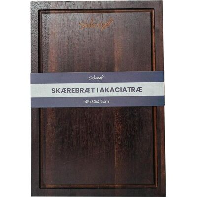 Sobczyk - Cutting Board in Acacia Wood - Natural Wood Hues - 45x30x2.5 cm, Schneidebrett, Braun Sobczyk - Cutting Board in Acacia Wood - Natural Wood Hues - 45x30x2.5 cm, Schneidebrett, Braun