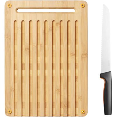 Fiskars Functional Form Schneidebrett und Brotmesser Set, Schneidebrett Fiskars Functional Form Schneidebrett und Brotmesser Set, Schneidebrett
