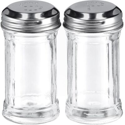 Zeller Present Salz- und Pfefferstreuer-Set, Pfeffermühle + Salzmühle, Transparent Zeller Present Salz- und Pfefferstreuer-Set, Pfeffermühle + Salzmühle, Transparent