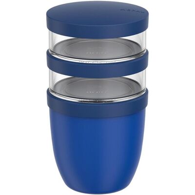 Mepal LUNCHPOT ELLIPSE 500+200+200 ML VIVID BLUE 107658010100 GRANAT, Lunchbox, Blau Mepal LUNCHPOT ELLIPSE 500+200+200 ML VIVID BLUE 107658010100 GRANAT, Lunchbox, Blau