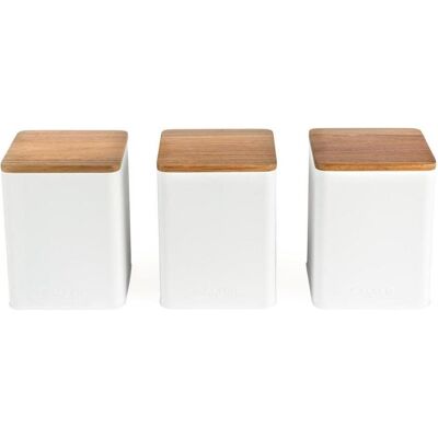 Salter BW12898WEU7 Toronto 3-Piece Canister Set White, Vorratsbehälter, Weiss Salter BW12898WEU7 Toronto 3-Piece Canister Set White, Vorratsbehälter, Weiss