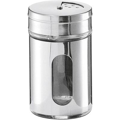 Zeller Present Gewürzständer, Pfeffermühle + Salzmühle, Transparent, Silber Zeller Present Gewürzständer, Pfeffermühle + Salzmühle, Transparent, Silber