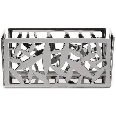 Alessi CACTUS Halter für Tee/Zuckerbeutel, Vorratsbehälter, Silber Alessi CACTUS Halter für Tee/Zuckerbeutel, Vorratsbehälter, Silber