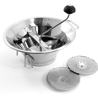O.m.a.c. Omac Professionelle Gemüsemühle aus rostfreiem Stahl Durchmesser, Pfeffermühle + Salzmühle, Grau O.m.a.c. Omac Professionelle Gemüsemühle aus rostfreiem Stahl Durchmesser, Pfeffermühle + Salzmühle, Grau