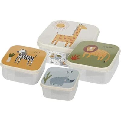 Excellent Houseware Komplet pojemników na żywność dla dzieci, 4 sztuki, Lunchbox Excellent Houseware Komplet pojemników na żywność dla dzieci, 4 sztuki, Lunchbox