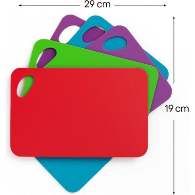 Hermia Chop Cutting Board Set 4 Pieces, Schneidebrett, Mehrfarbig Hermia Chop Cutting Board Set 4 Pieces, Schneidebrett, Mehrfarbig